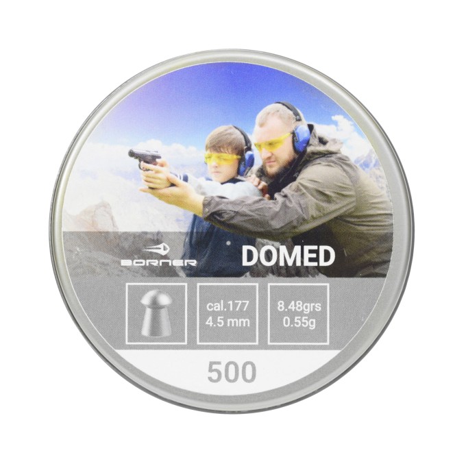 Пуля пневматическая BORNER DOMED 4,5мм, 0,55гр (500 шт.) 00184655