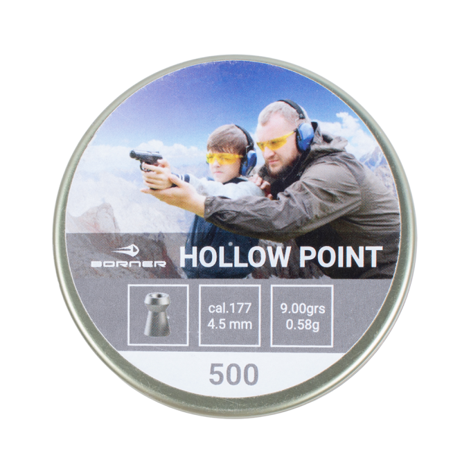 Пуля пневматическая BORNER HOLLOW POINT 4,5мм, 0,58гр (500 шт.) 00184653 Пуля пневматическая BORNER HOLLOW POINT 4,5мм, 0,58гр (500 шт.) 00184653